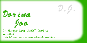 dorina joo business card